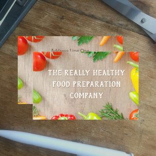Food Preparation Business Card. Business Card