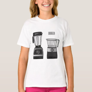 Food processor & blender cartoon illustration  T-Shirt