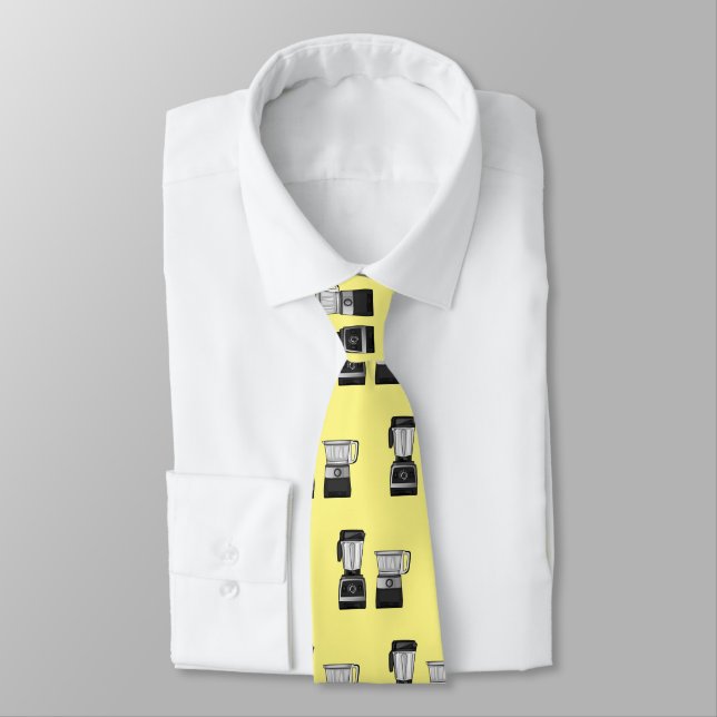 Food processor & blender cartoon illustration  tie (Tied)