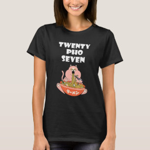 Food Pun Cat Pho Bowl Asian Food Vietnamese Noodle T-Shirt