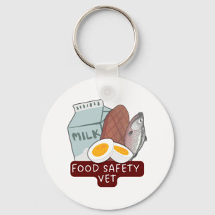 Food Safety Vet–Veterinary Food Inspection Design Key Ring