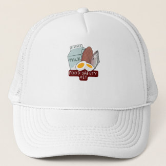 Food Safety Vet–Veterinary Food Inspection Design Trucker Hat