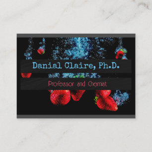 Food Science and Composition Signature Uv Gloss Business Card