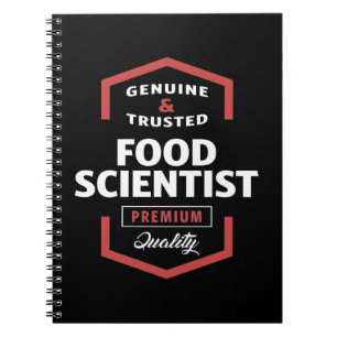 Food Scientist Logo Gift Ideas Spiral Notebook