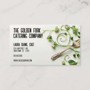 Food Service Restaurant Cafe Bistro Catering Business Card