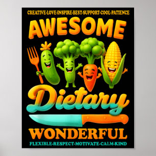 Food Service Week Dietary Appreciation Flexible Re Poster