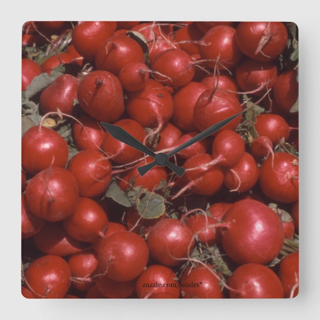 Food Square Wall Clock (Front)