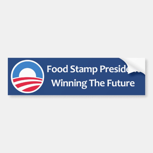 Food Stamp President Winning The Future Bumper Sticker (Front)