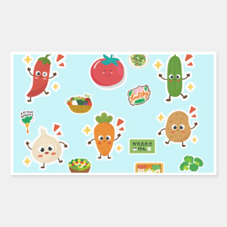 Food Stickers Vegetable Theme