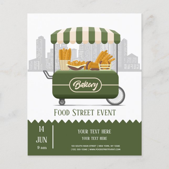 Food street bakery flyer (Front)