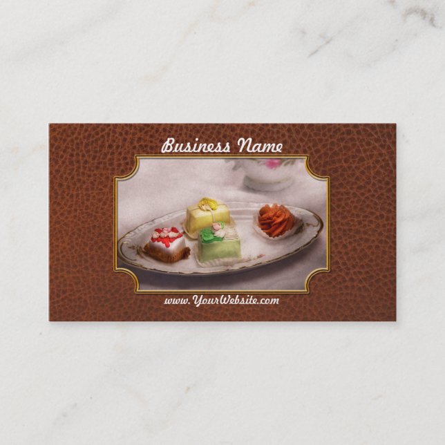 Food - Sweet - Cake - Grandma's treats Business Card (Front)