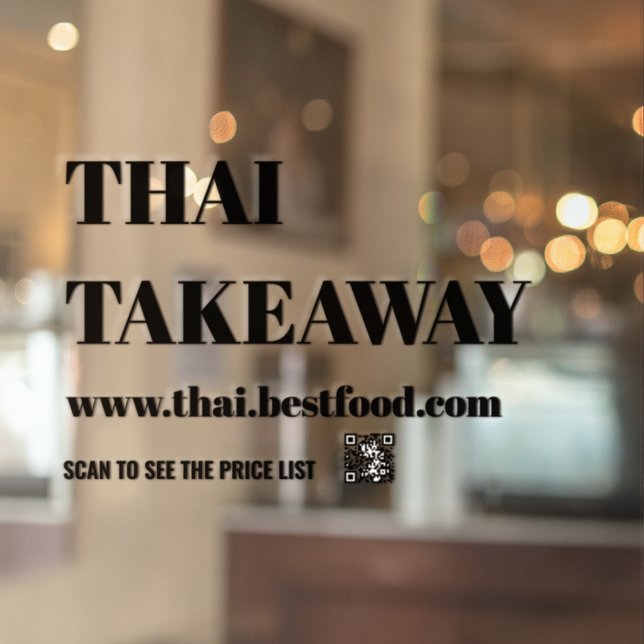 Food Takeaway Window Vinyls Transparent (Creator Uploaded)
