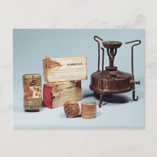 Food taken on Scott's Antarctic expedition Postcard (Front)