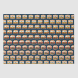 Food Themed Cheese BBQ Grilled Hamburger Foodie Tissue Paper