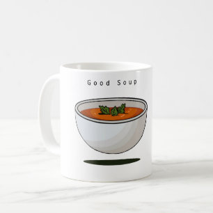 Food themed, good soup meme, coffee mug