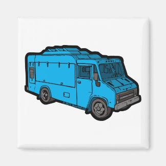 Food Truck: Basic (Blue) Magnet
