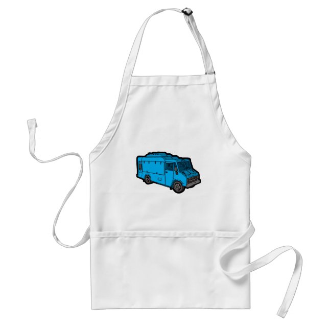 Food Truck: Basic (Blue) Standard Apron (Front)
