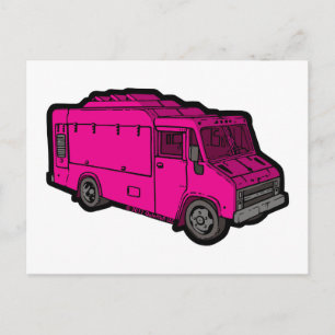 Food Truck: Basic (Pink) Postcard