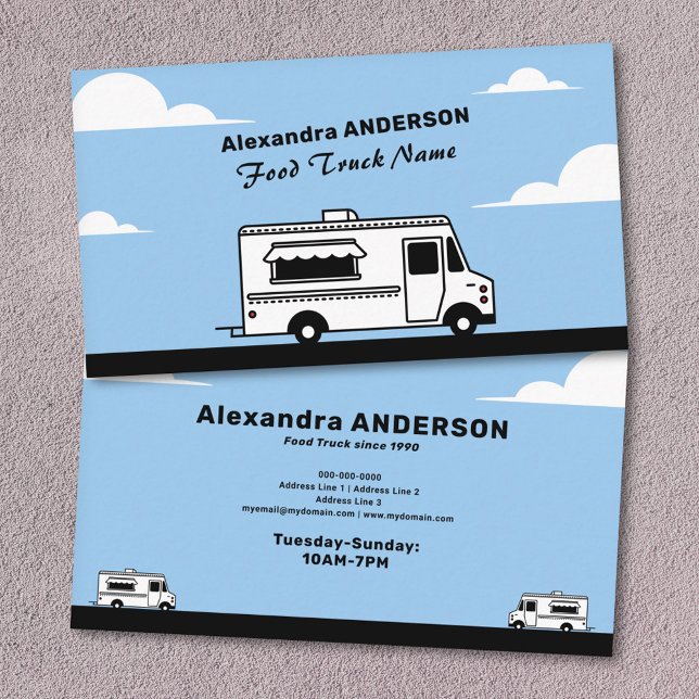 Food Truck Business Card (Food Truck Business Card)
