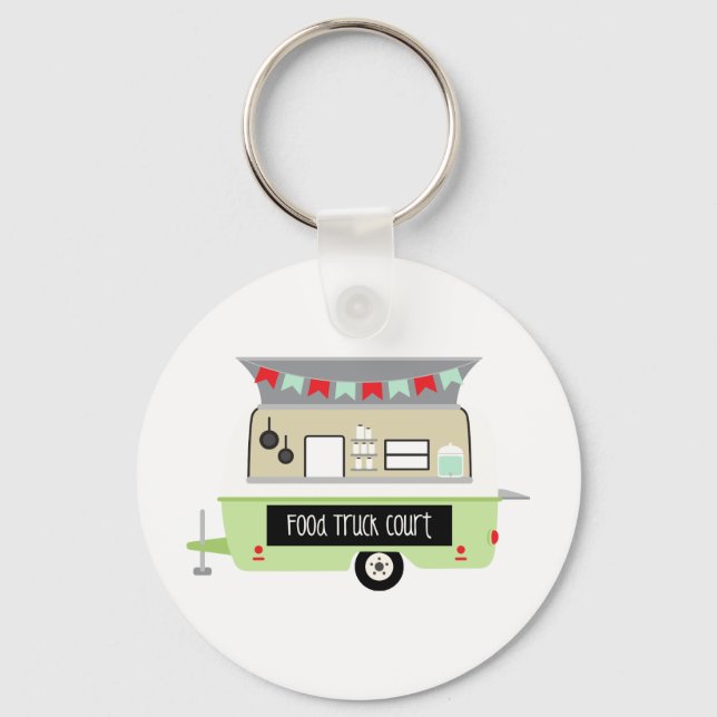 Food Truck Court Key Ring (Front)