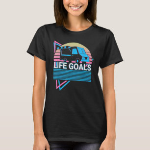 Food Truck Owner Retro Life Goals T-Shirt