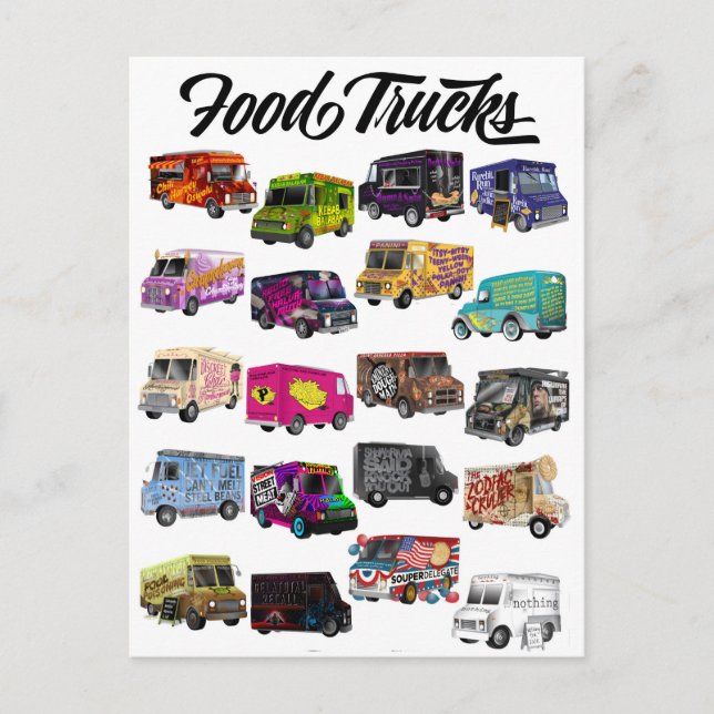 Food Truck Puns Postcard (Front)