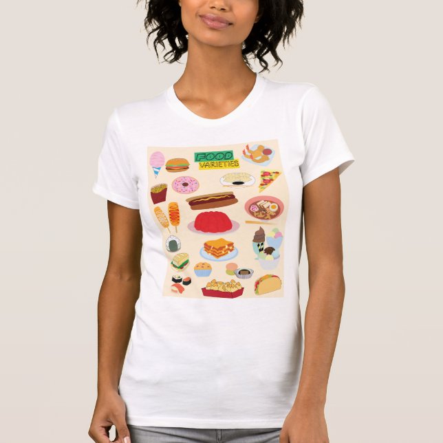 Food Varieties T-Shirt (Front)