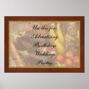 Food - Vegetables - From mother's garden Poster