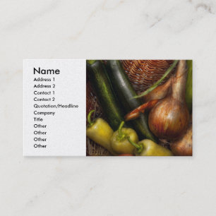 Food - Vegetables - Greens and Onions Business Card
