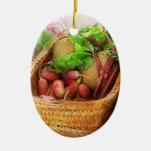 Food - Vegetables - Morning produce Ceramic Tree Decoration
