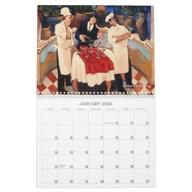 Food & Wine | The Paintings of Andrea ... Calendar (Jan 2026)