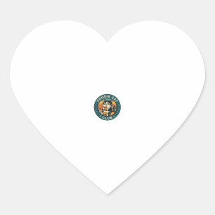 Foodie Cat Cute Kitty Design - Foodie Cat Club_1 Heart Sticker