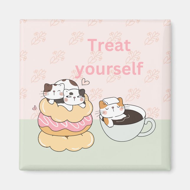 Foodie Cats Magnet (Front)