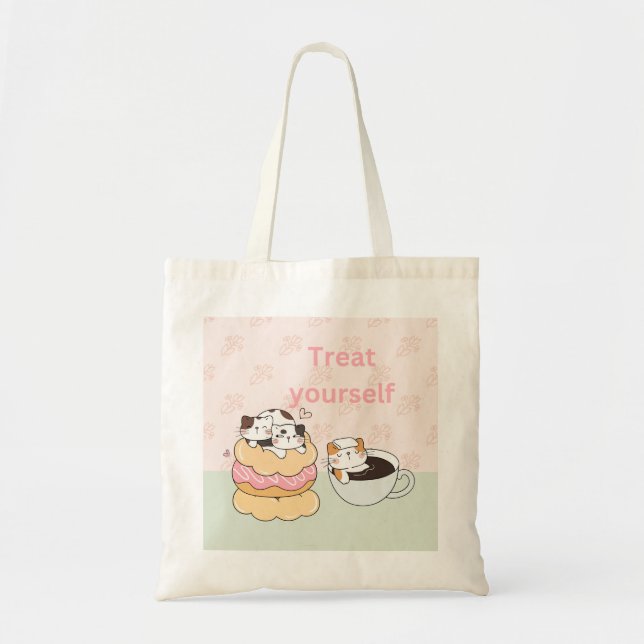 Foodie Cats Tote Bag (Front)