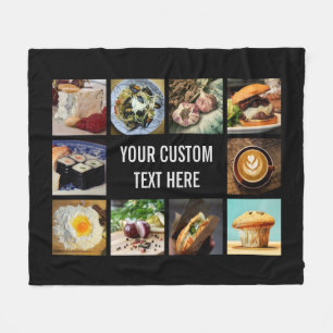 Foodie custom fleece blanket