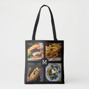 Foodie custom monogram bags