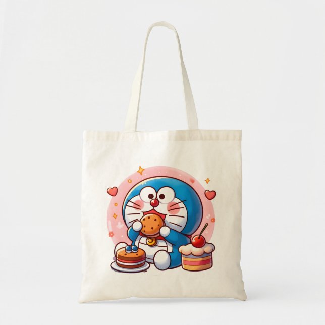 Foodie Doraemon Tote Bag (Front)