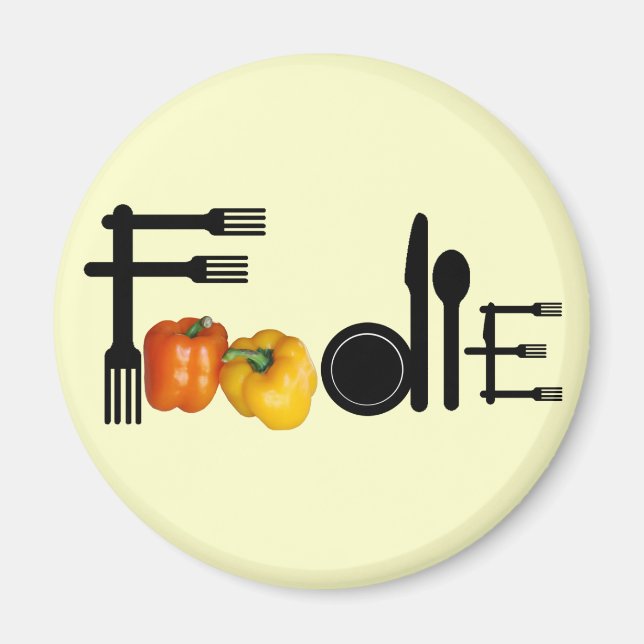 Foodie For Light Background Magnet (Front)