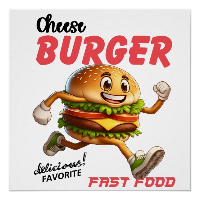 Foodie Gift | Funny Burger Shirt | Hamburger Shirt Poster (Front)