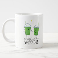 Foodie Humour Flirting Green Smoothies Cartoon