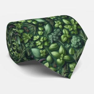Foodie Kitchen Neck Tie Fresh Garden Herbs