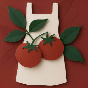 Foodie Lovers Wrapping Paper — Aprons & Tomatoes (