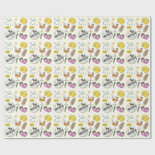 Foodie Minimalist Wrapping Paper