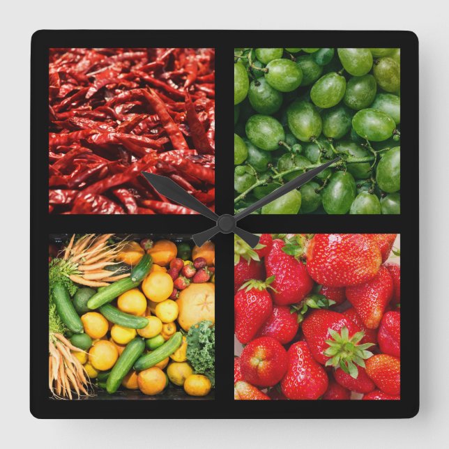 Foodie wall clock 3 (Front)