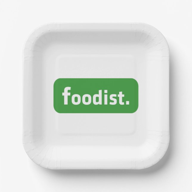 Foodist. Paper Plate (Front)