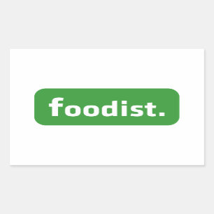 Foodist. Rectangular Sticker