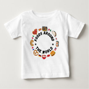 Foods around the world baby T-Shirt
