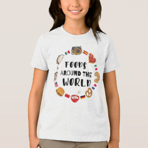 Foods around the world  Tri-Blend shirt