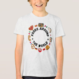 Foods around the world Tri-Blend shirt