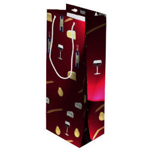 Foods Delight Cranberry Lights Wine Gift Bag